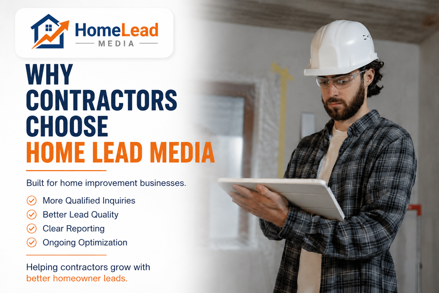 Contractor Reviewing all his high quality lead