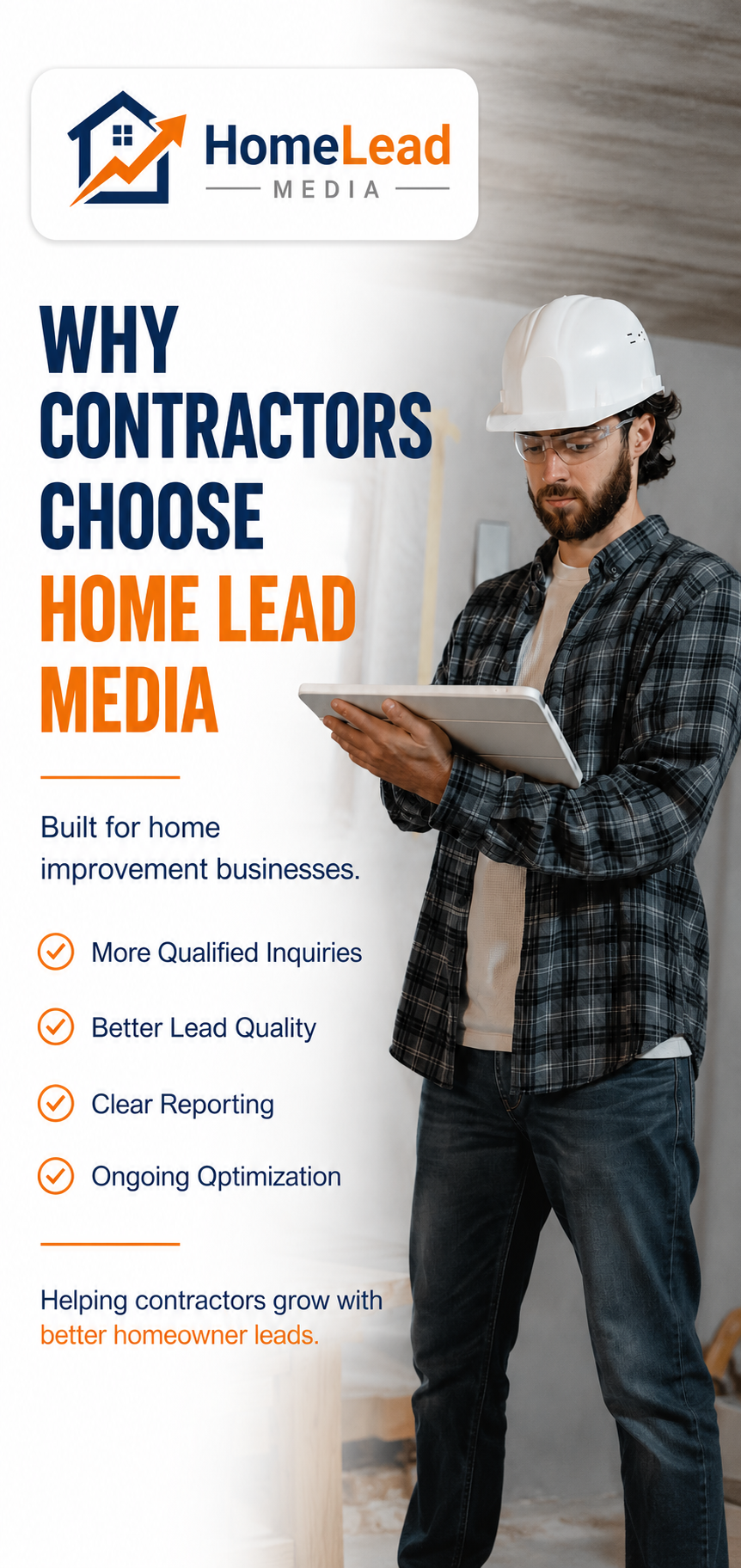 Contractor Reviewing all his high quality lead